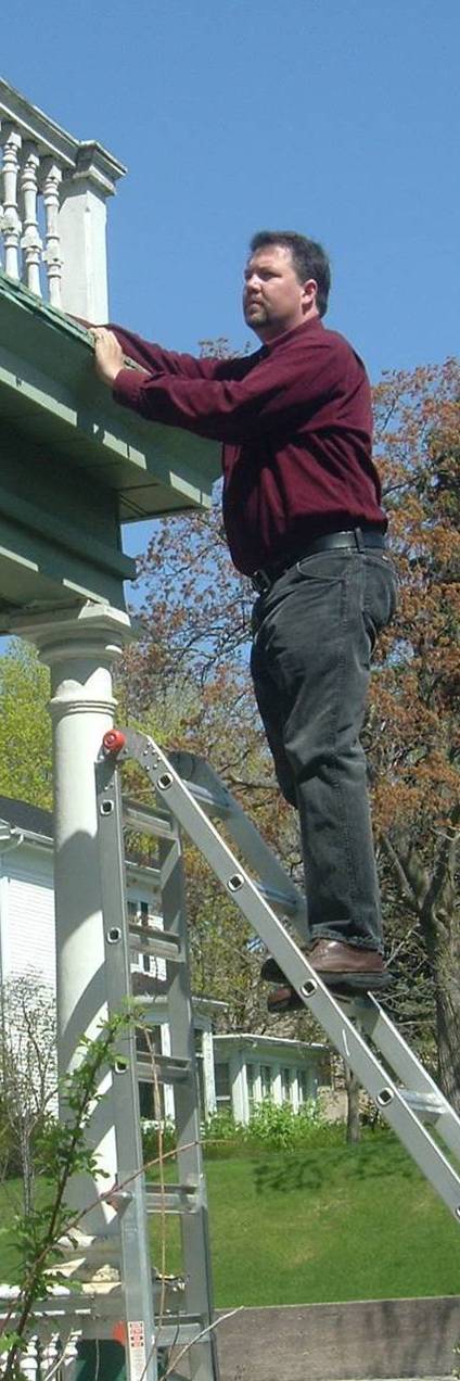 Inspector on Ladder