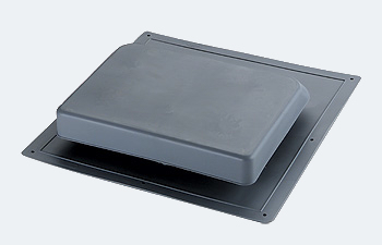 Gray plastic roof louver